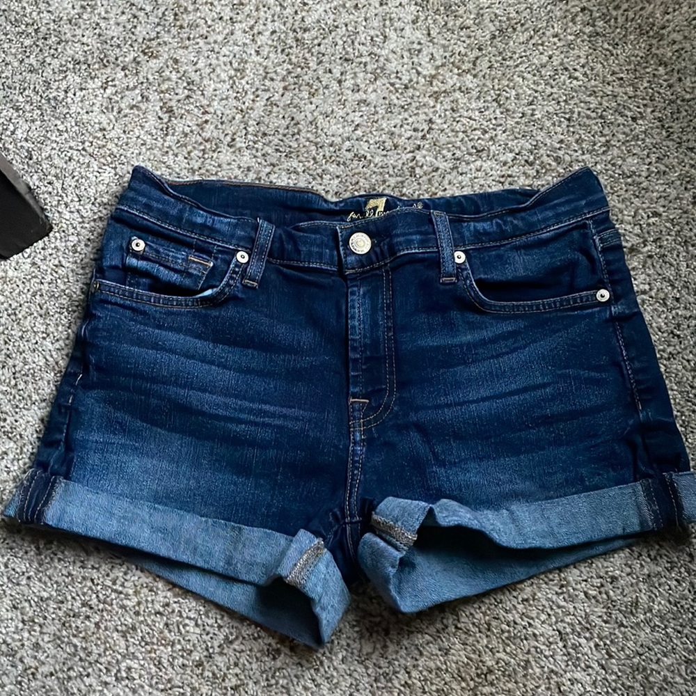 7 for all mankind denim shorts